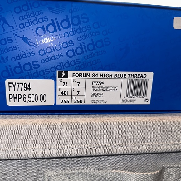 New with box Men’s Adidas Forum 84 High Blue Thread - Picture 11 of 11